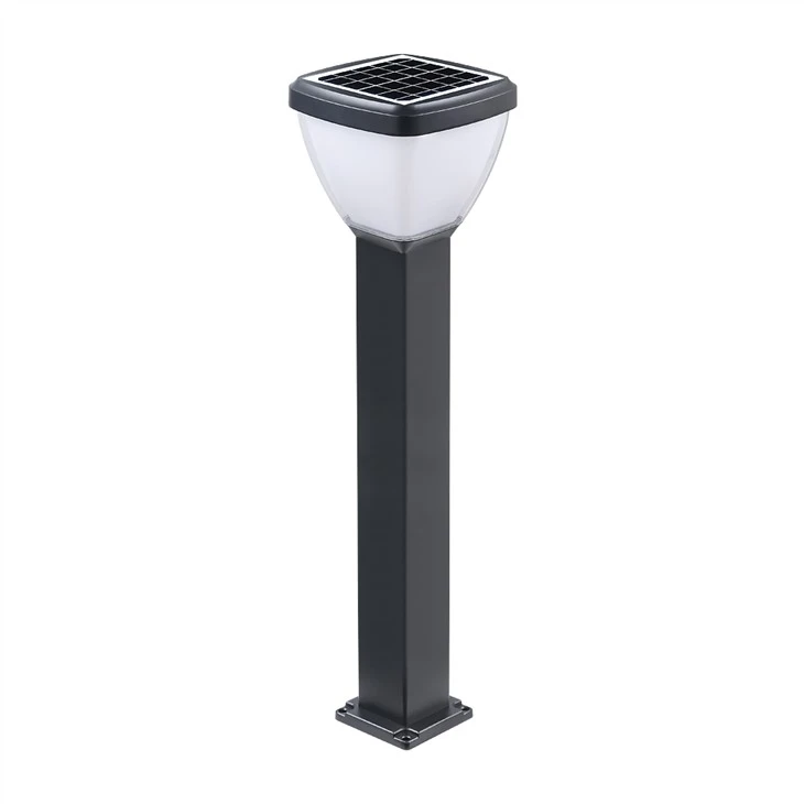 Fyrkantig Solar Outdoor Led Bollard Belysning