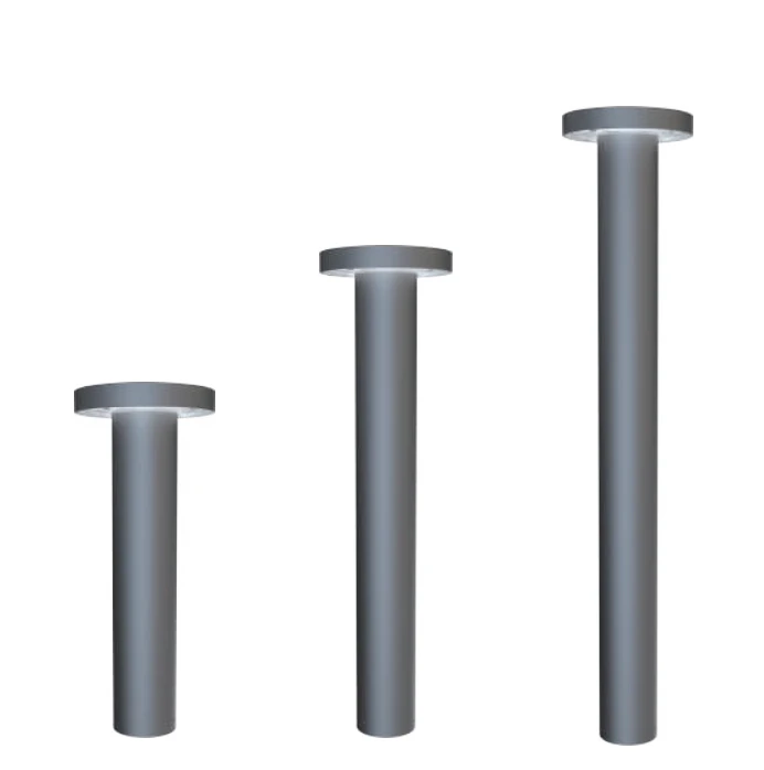 Kina Utomhus Flat Top Pollare Med Lins