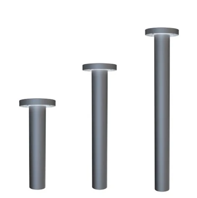 Kina Utomhus Flat Top Pollare Med Lins